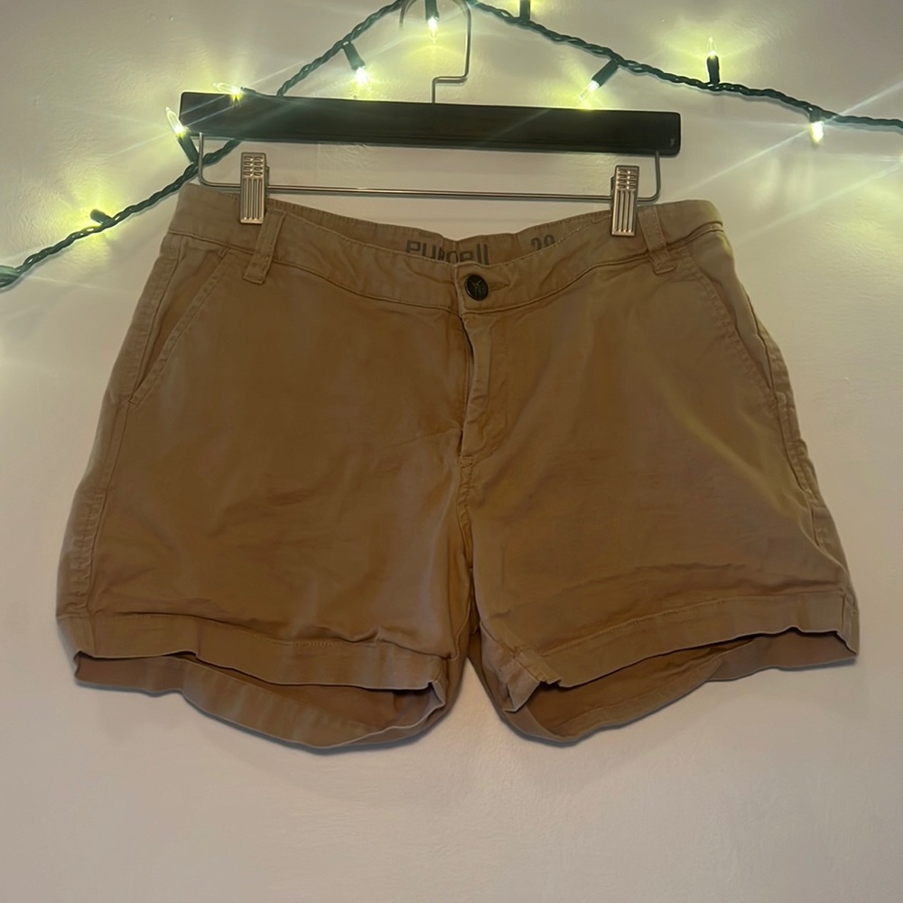 Tan colored, men’s men’s PURNEU shorts